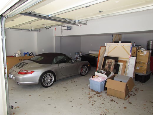 Custom Steel cabinetry - Garage Makeover before by Garage Living