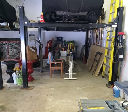 Custom Steel cabinetry - Garage Makeover before by Garage Living