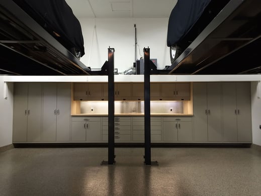 Custom Steel cabinetry - Garage Makeover after by Garage Living