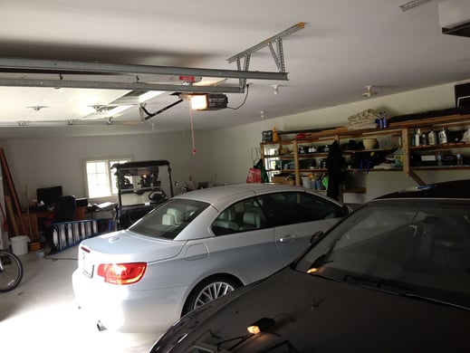 Custom Steel cabinetry - Garage Makeover before by Garage Living