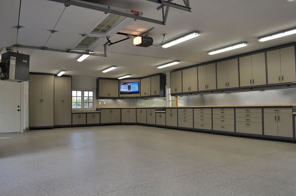 Custom Steel cabinetry - Garage Makeover after by Garage Living