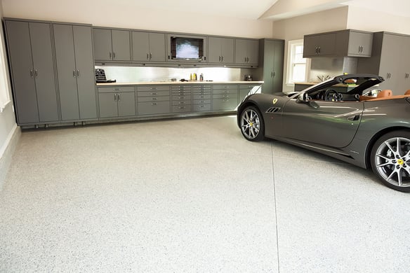 Custom Steel cabinetry - Garage Makeover before by Garage Living